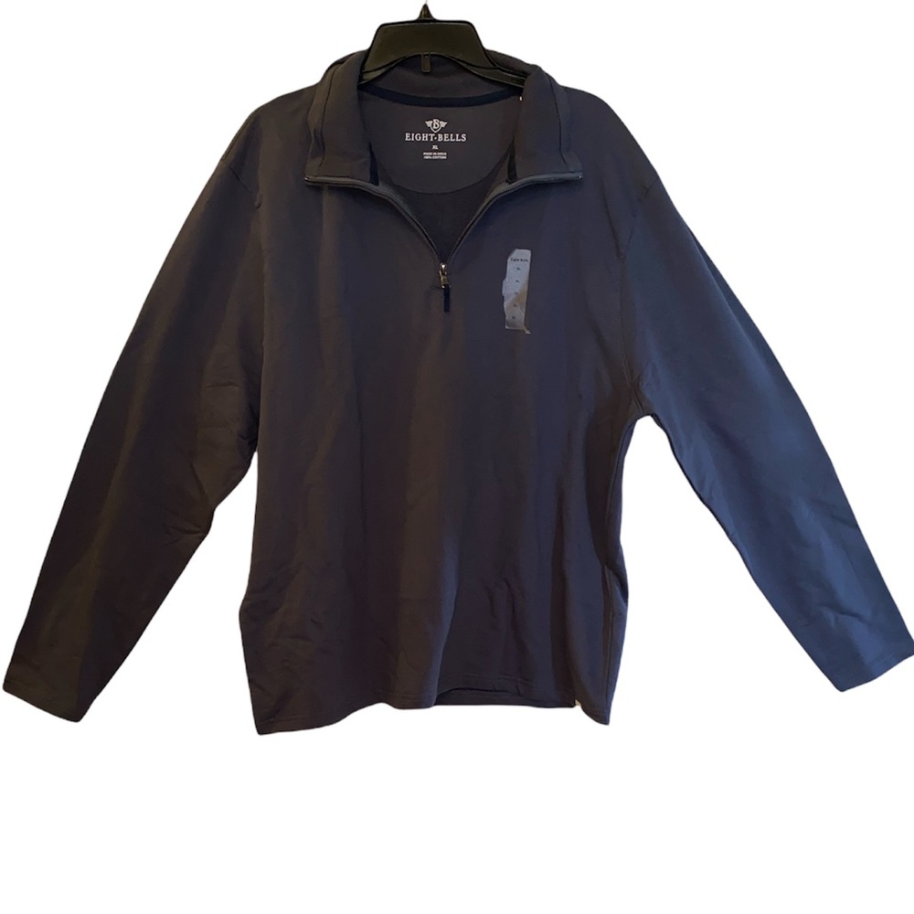 Eight Bells - Men’s long sleeve 1/4 zip grey Pullover (NEW WITH TAGS) Size: XL